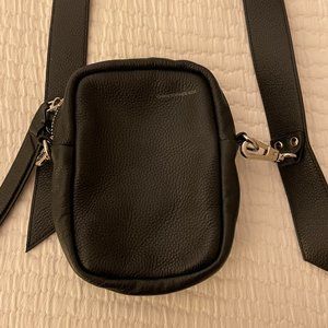 Christopher Kon Small Crossbody Bag in Pebble Black